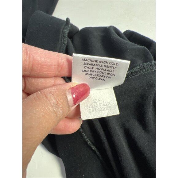 Eileen Fisher Women's Pull On Pants size XL Black  #RN78121 With Pockets - Picture 5 of 9